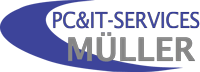 Logo von PC&amp;IT Services Müller, Biedenkopf. Link führt zurück auf die Startseite
